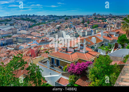 Innenstadt, Baixa, Lisbona, Portogallo Foto Stock