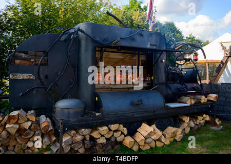 Il mercato medievale, Malbork, Pommerania, Polonia Foto Stock