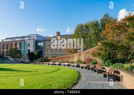 Vista esterna del Dubh Linn Giardino a Dublino, Irlanda Foto Stock