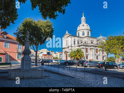 Lisbona, Portogallo - circa ottobre, 2016: Igreja da Palazzo chiesa in Belem vicino a Lisbona, Portogallo Foto Stock