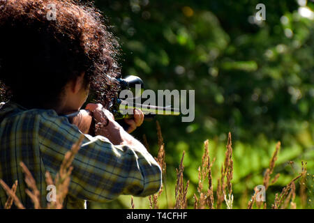 Huntswoman, fucile, Germania Foto Stock