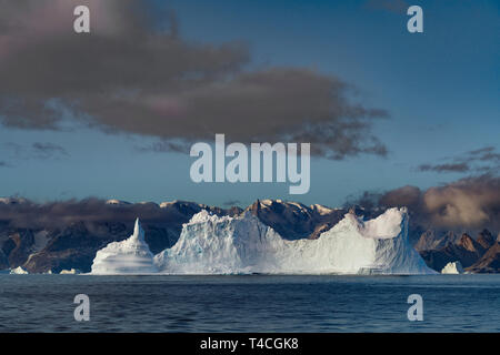 Iceberg, Scoresbysund, Groenlandia Foto Stock