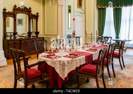 Galway, Ott 27: vista interna del centro storico di Kylemore Abbey & Victorian Walled Garden il Ott 27, 2018 a Galway, Irlanda Foto Stock