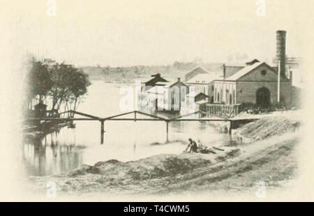 Tredegar Iron Works, Richmond VA. A sud la più grande fabbrica. Si è conclusa la produzione di locomotive in 1860 per fare armi e munizioni Foto Stock