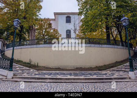 Graca chiesa e convento di Graca quartiere di Lisbona, Portogallo Foto Stock