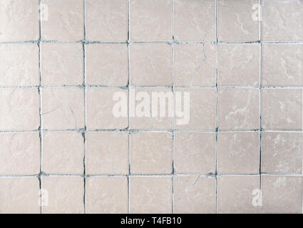 Texture di sfondo di retro cucina piastrelle ceramiche, close-up Foto Stock
