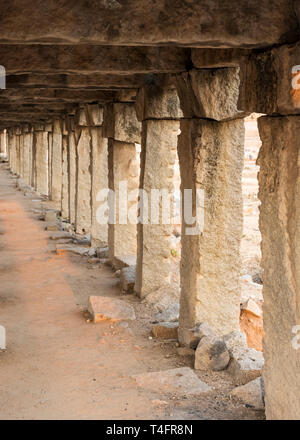 Krishna Bazaar, Hampi, India Foto Stock