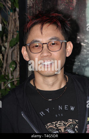 James Wan al Warner Bros Premiere di "La Maledizione di La Llorona'. Tenuto presso il teatro egiziano in Hollywood, CA, 15 aprile 2019. Foto: Richard Chavez / PictureLux Foto Stock