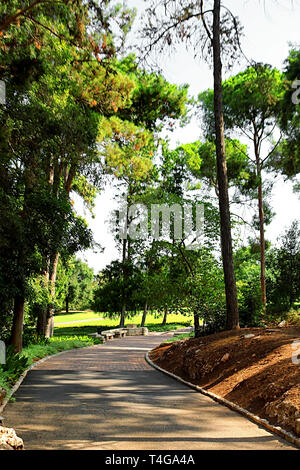 Parco Ramat Hanadiv, Memorial Gardens del barone Edmond de Rothschild, Zichron Yaakov, Israele Foto Stock