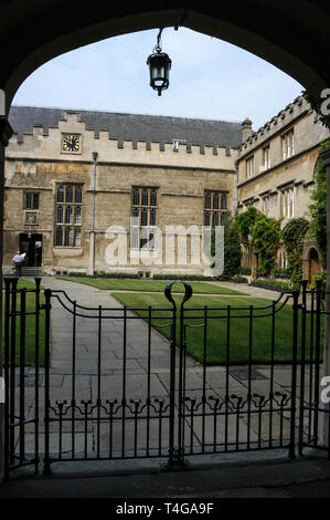 Il quad in Jesus College in Turl Street, Oxford, Gran Bretagna Foto Stock