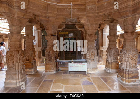 Chandraprabhu tempio Jain jaisalmer, Rajasthan, India Foto Stock