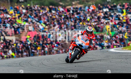 Valencia/Spagna - 11/17/2018 - #99 Jorge Lorenzo (SPA, Ducati) durante le qualifiche per il GP di Valencia al Ricardo Tormo Foto Stock