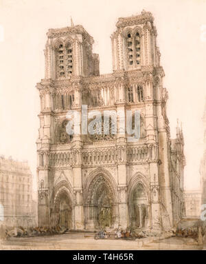 Immagine relativa alla cattedrale di Notre Dame Foto Stock