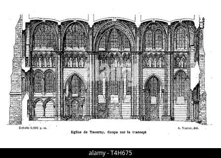 Immagine relativa alla cattedrale di Notre Dame Foto Stock