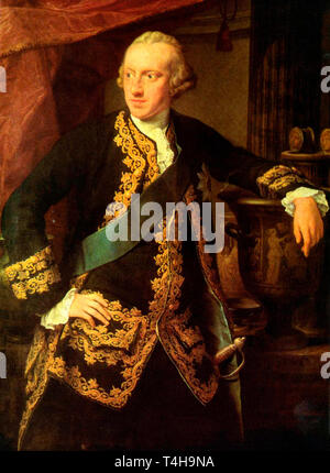 Ritratto di Carlo Guglielmo Ferdinando Duca di Brunswick-Wolfenbuttel (1735-1806) - Pompeo Batoni, circa 1767 Foto Stock