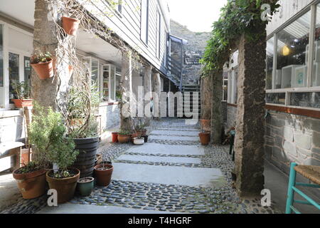 Il Sloop Craft Market in St Ives Cornwall Regno Unito Foto Stock