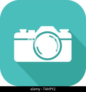 Icona di una telecamera nell'appartamento uno stile di design Illustrazione Vettoriale