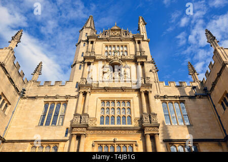 La Bodleian Library di Oxford, England, Regno Unito Foto Stock