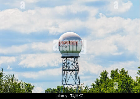 WLEX-TV Radar Doppler torre in Lexington Kentucky Foto Stock