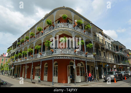 LaBranche House su 700 di Royal Street nel Quartiere Francese di New Orleans, in Louisiana, Stati Uniti d'America. Questo edificio, costruito nel 1835, è uno dei più famoso edificio Foto Stock