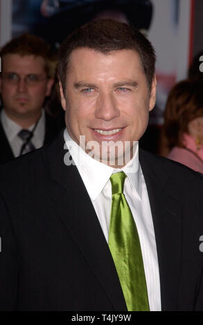 LOS ANGELES, CA. Settembre 20, 2004: attore John Travolta al mondo premiere, a Hollywood, del suo nuovo film scaletta 49. Foto Stock