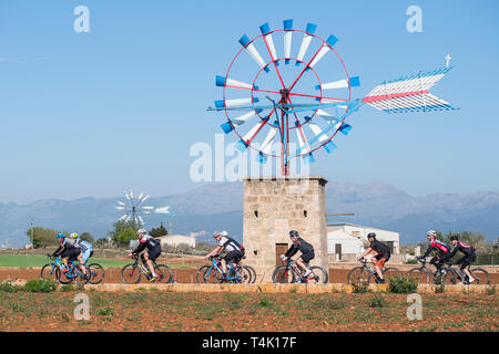 Escursioni in bicicletta su Mallorca Foto Stock