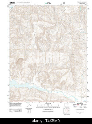 USGS TOPO Map Colorado CO Carracas 20110614 TM il restauro Foto Stock