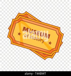 I biglietti per il Museo di Storia icona Illustrazione Vettoriale