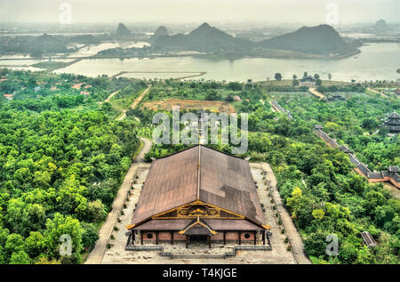 Il paesaggio di Bai Dinh tempio complesso a Trang Un, Vietnam Foto Stock