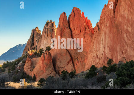 Gateway Rockks, Giardino degli dèi in Colorado Springs, Colorado Foto Stock