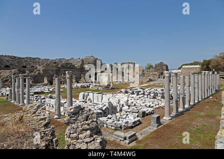 Teatro, lato, Provincia di Antalya, Turchia Foto Stock