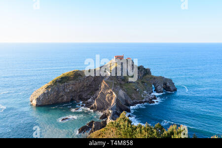 San Juan de Gaztelugatxe Foto Stock