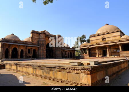 Hazrat Harir RA Masjid ad Ahmedabad, nello stato indiano del Gujarat Foto Stock