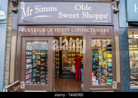 Dolce tradizionale shop, Bury St Edmunds Foto Stock