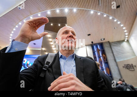 CEO del norvegese azienda di telecomunicazioni Telenor, Sigve Brekke, all'annuale del Forum Economico Mondiale di Davos. Foto Stock