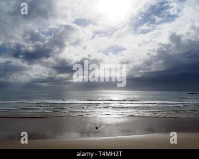 Sulla spiaggia di Coffs Harbour, NSW, Australia Foto Stock