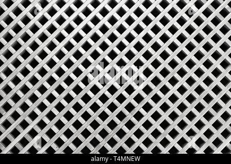 Grigio scuro griglia in acciaio texture. Mezzitoni immagine semplice Foto Stock