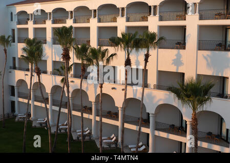 Zimmer mit Aussicht im Hilton Los Cabos, Baja California, Mexiko. / Camera con vista all'Hilton Los Cabos, Baja California, Messico. Foto Stock