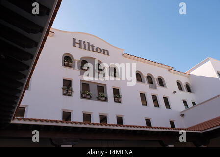 Zimmer mit Aussicht im Hilton Los Cabos, Baja California, Mexiko. / Camera con vista all'Hilton Los Cabos, Baja California, Messico. Foto Stock