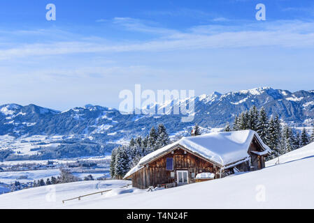 Alp in natura impressionante del invernale Algovia superiore Foto Stock