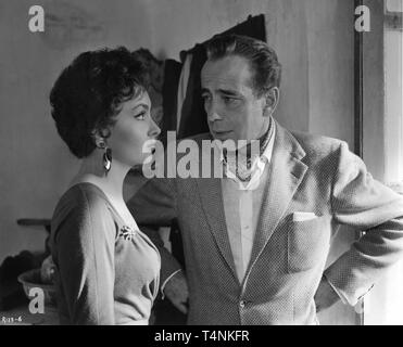 Gina Lollobrigida Humphrey Bogart Beat the Devil 1953 direttore John Huston sceneggiatura Truman Capote Rizzoli - Haggiag / Caro Film / Santana Pictures Corporation / Romolo film / United Artists Foto Stock