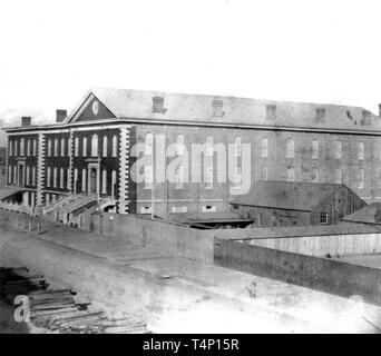 La storia della California - Sant Ignazio chiesa e collegio, Market Street, San Francisco ca. 1866 Foto Stock