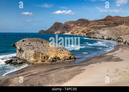 Playa de Monsul, Cabo de Gata Almeria, Andalusia, Spagna Foto Stock