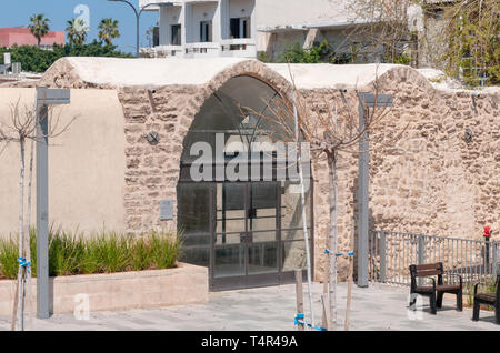 Ristrutturato in stile ottomano edificio rurale a 6 Shalma Street, Jaffa, Tel Aviv, Israele. Questa area utilizzata da un aranceto e fattoria ed è stato ristrutturato come Foto Stock