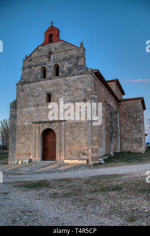 L'eremo di Nuestra Señora de la Vega è situato in una millenaria pineta a 4 chilometri da Roa de Duero, borgo della provincia di Bu Foto Stock