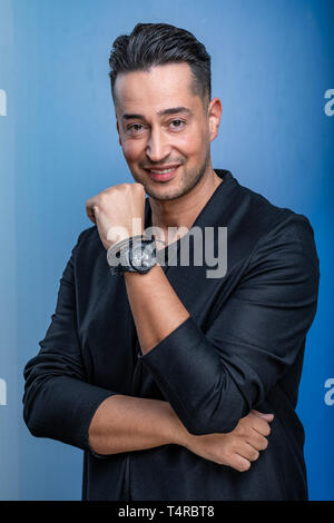 Leipzig, Germania. Xii Apr, 2019. Il mago Farid, registrato presso la MDR talk show 'Riverboat' su 12.04.2019 a Lipsia. Credito: Thomas Schulze/dpa-Zentralbild/ZB/dpa/Alamy Live News Foto Stock