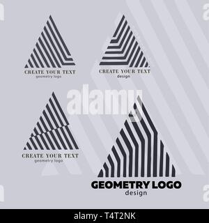 Monogramma gli elementi di design moderno modello. Geomeric elegante logo design. C riga logo monogramma d'arte. Lettera Abctract Illustrazione Vettoriale