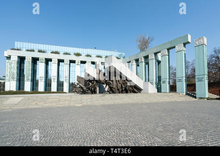 Varsavia, Polonia. Aprile, 2018. vista panoramica del monumento alla insurrezione di Varsavia Foto Stock