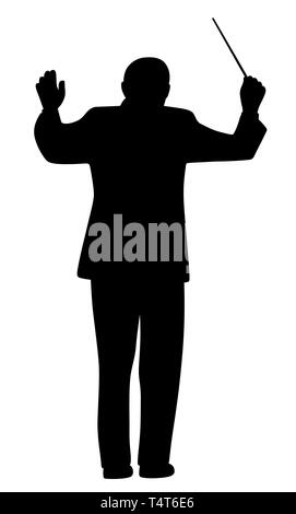 Conduttore di musica Illustrazione Vettoriale