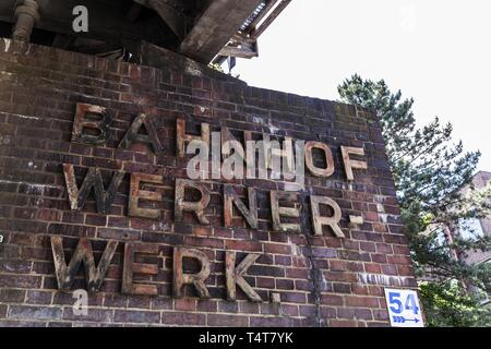 Stazione ferroviaria Wernerwerk, Berlino, Germania, Europa Foto Stock